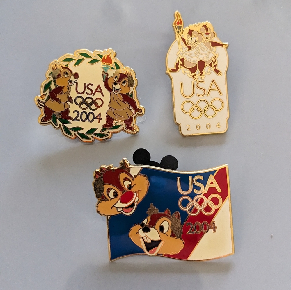 Disney Olympics chip dale pins